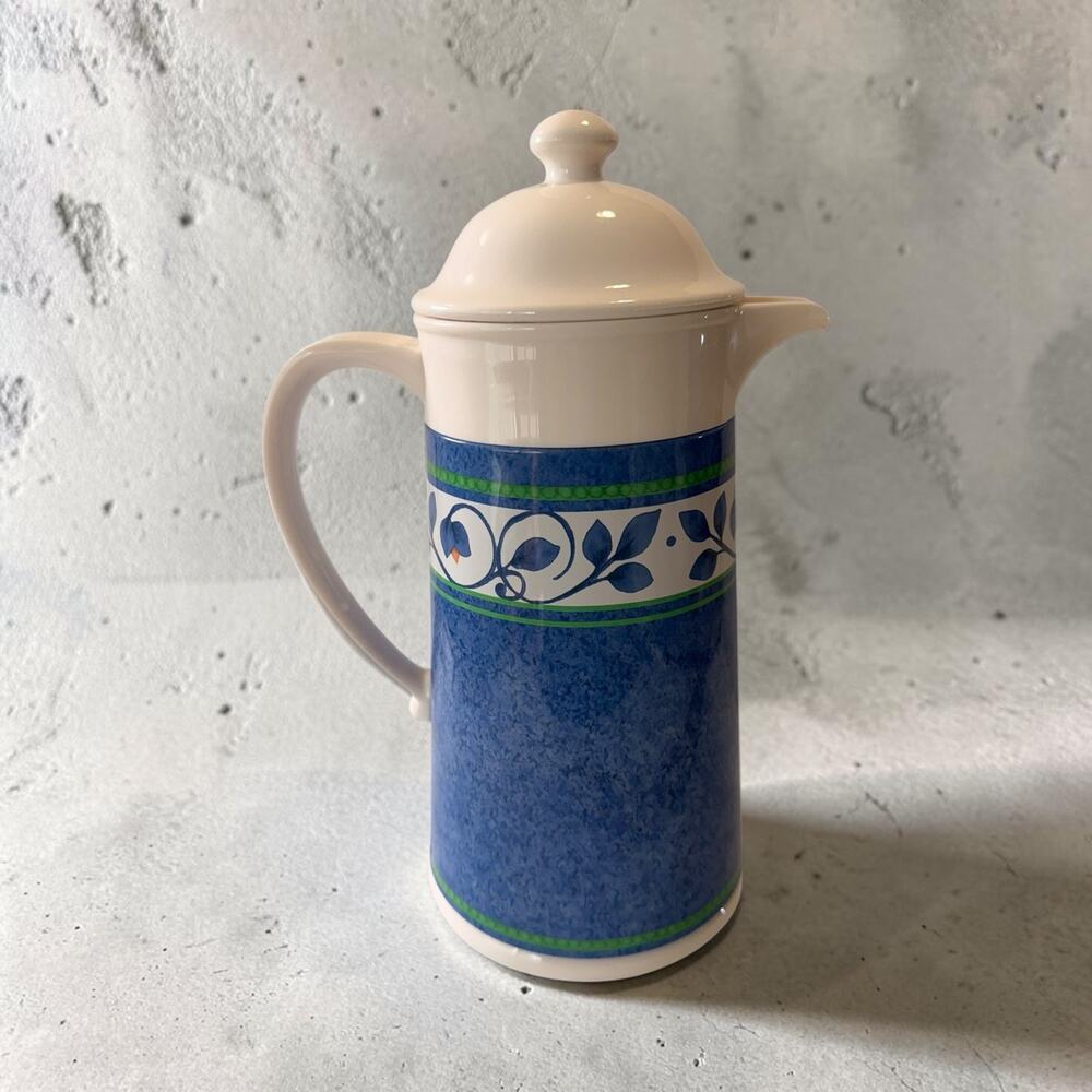VTG Pfaltzgraff - OGGI Orleans Pattern Hot Cold Thermos Coffee Tea Pot